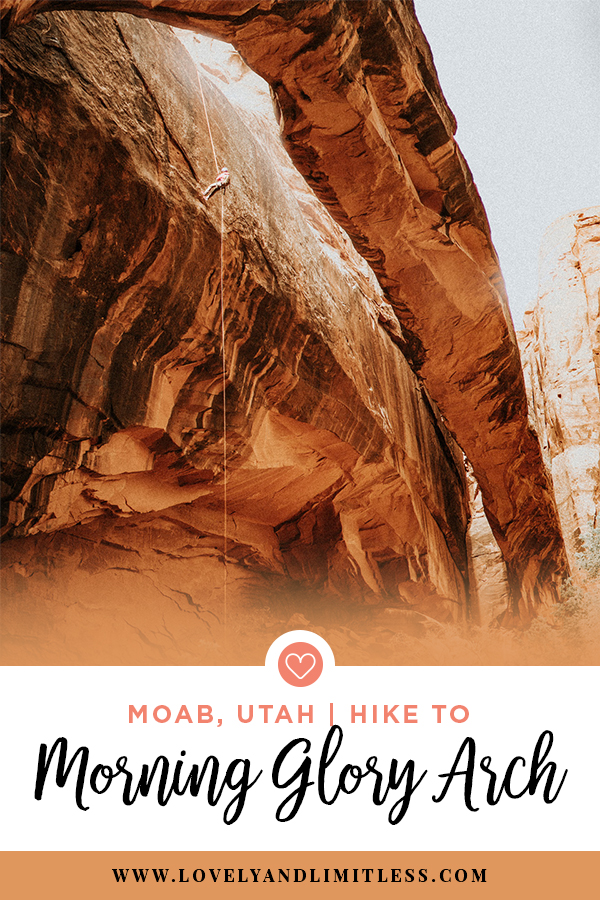 Morning Glory Arch Utah Via Grandstaff Trail