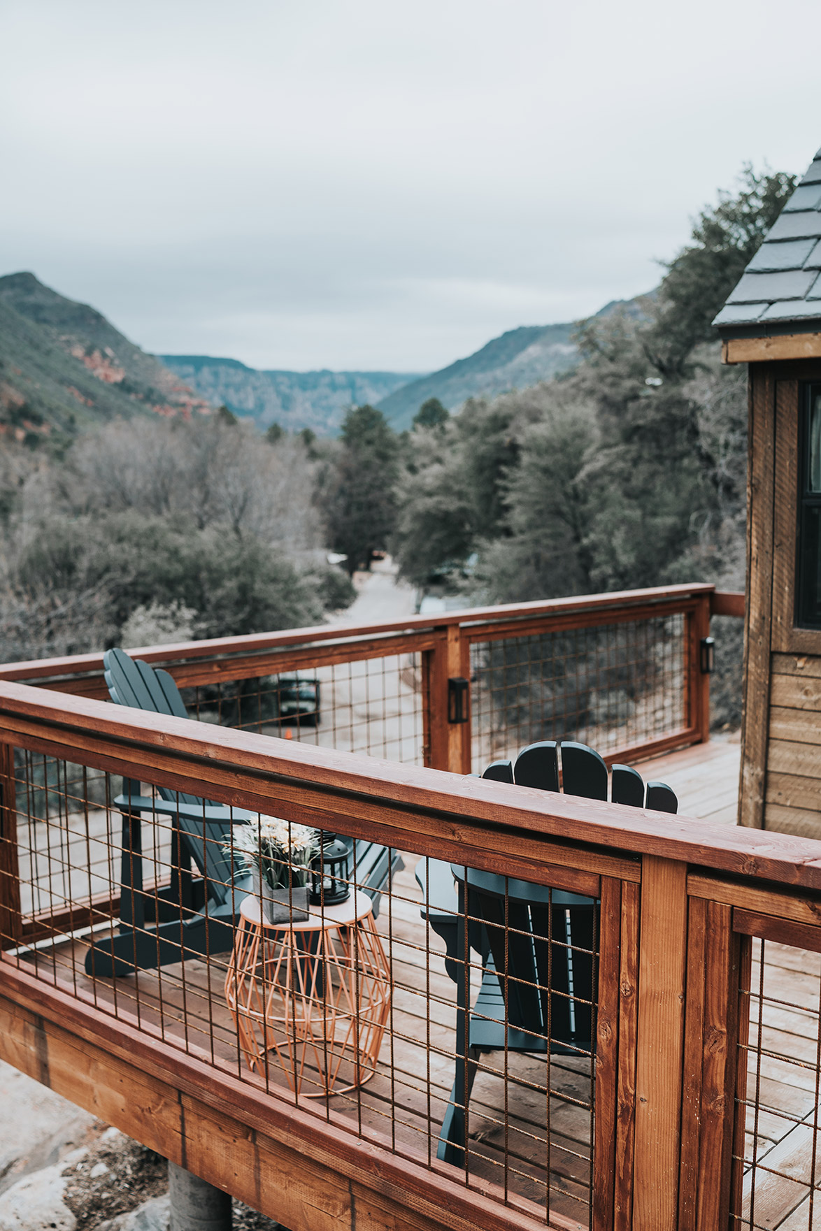 Tiny House Vacation Rental Sedona Arizona Patio Deck