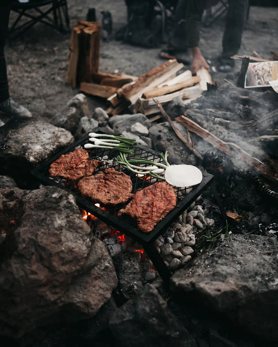 Dinner Carne Asada Tacos Arizona Hot Springs Colorado River Canoe Trip