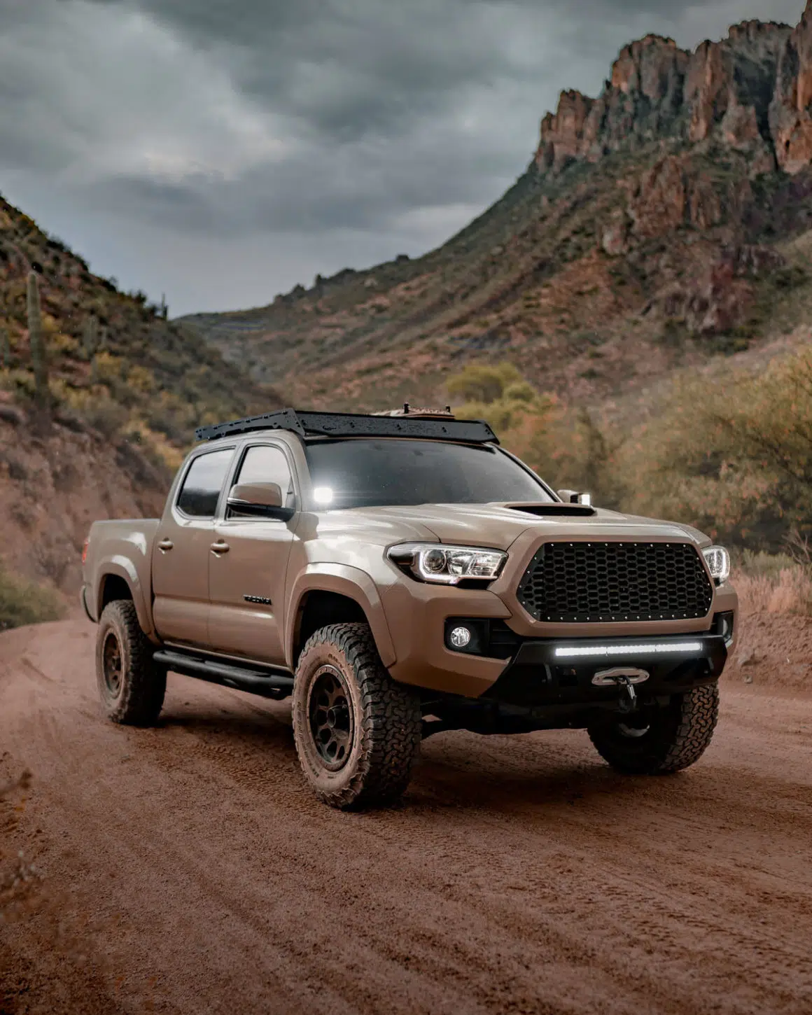 Toyota Tacoma on Road Shot on Sony A7RIII with 35mm 1.4 lens